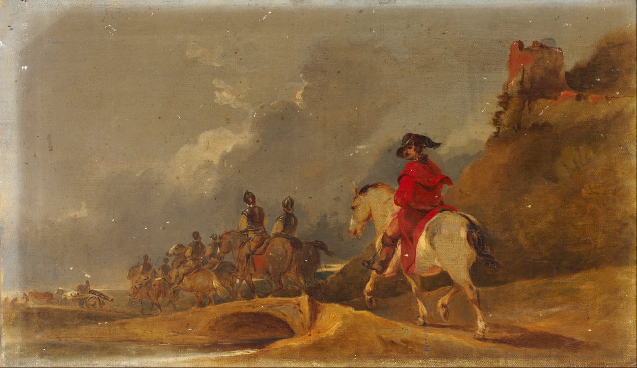 Cavalleria in un paesaggio da Francis Bourgeois