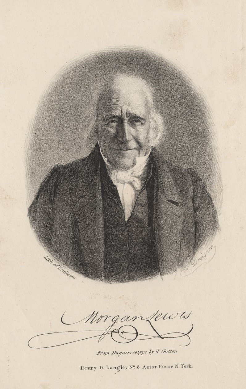Morgan Lewis, litografia di Endicott, 1844 da Francis D