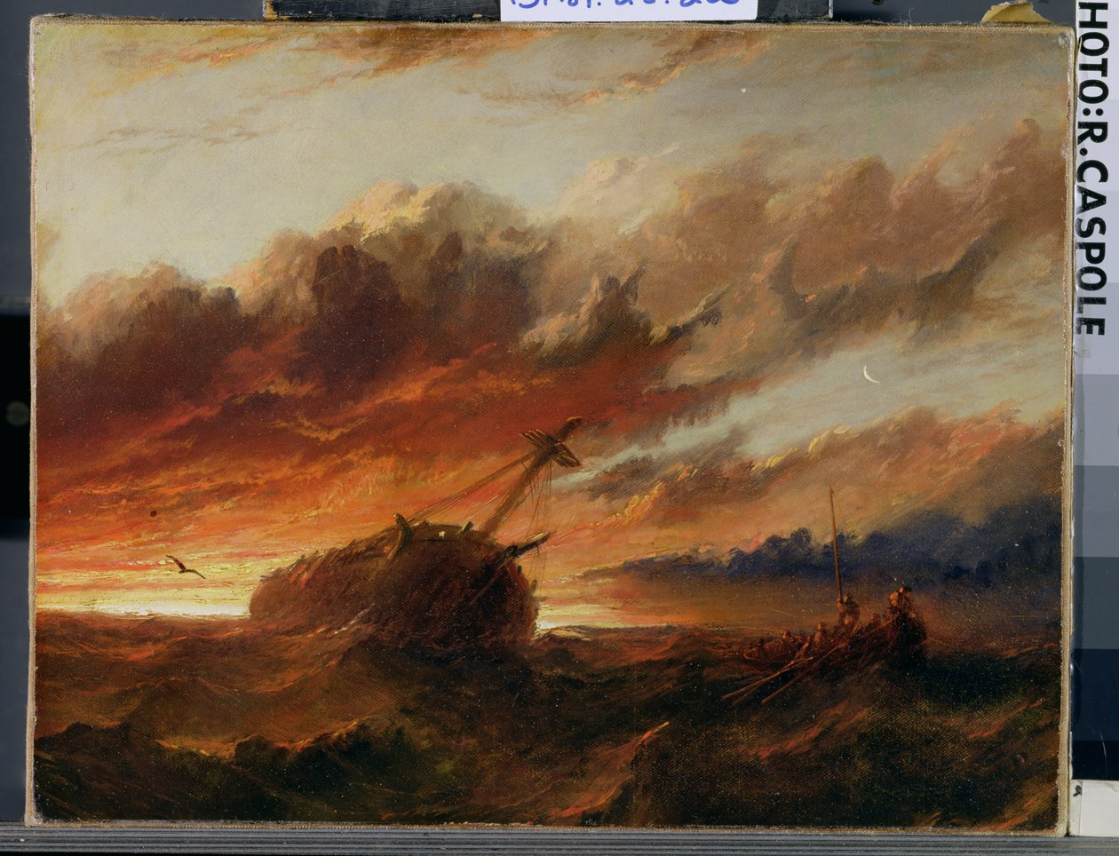 Naufragio, c.1850 da Francis Danby
