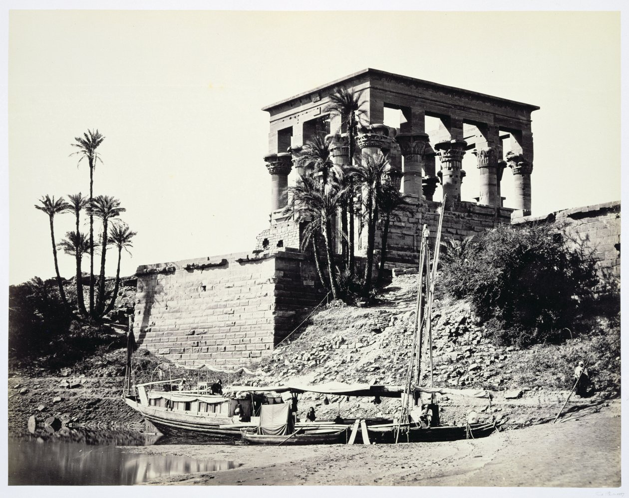Chiosco di Traiano, Philae, Egitto, 1858 da Francis Frith