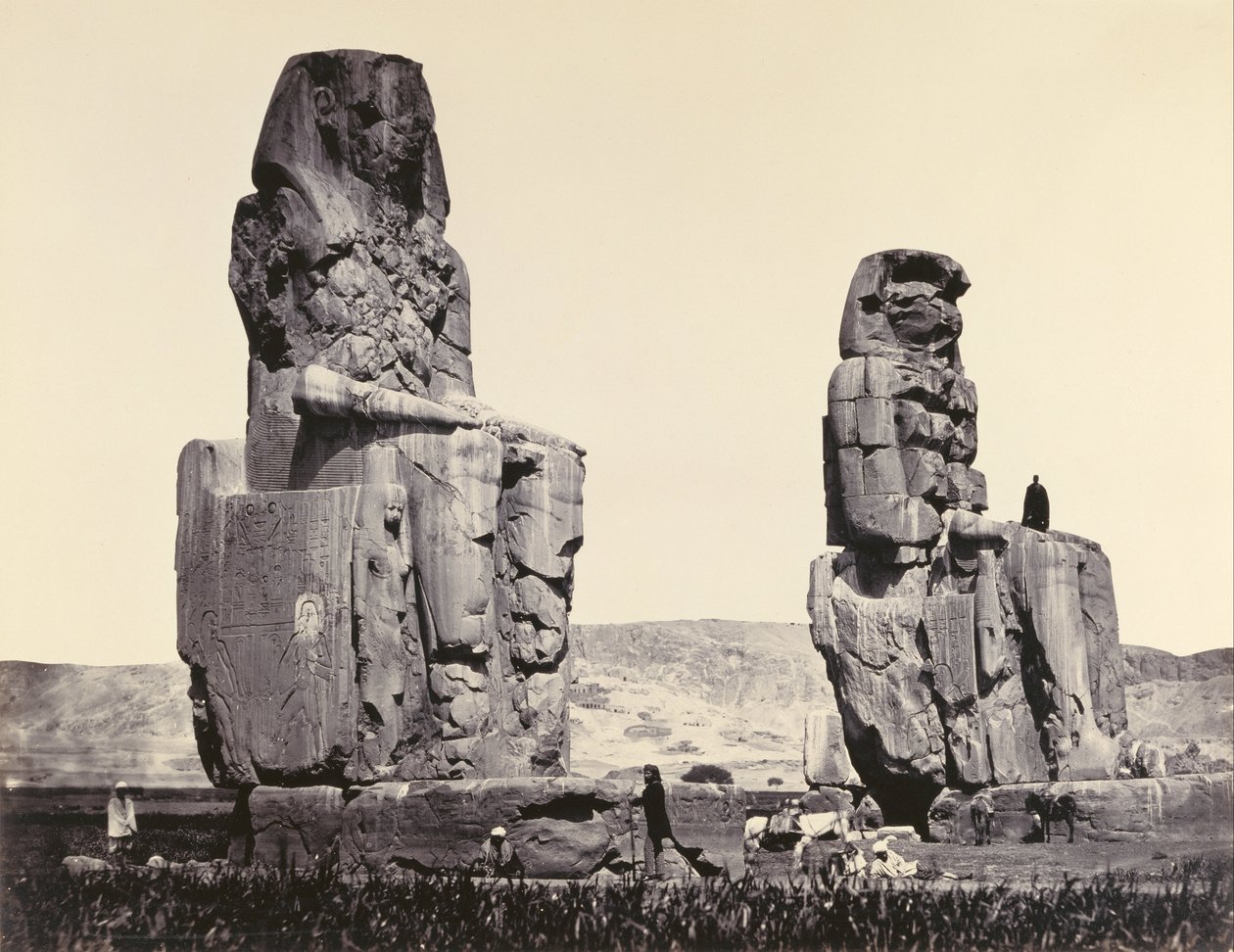 Le statue della pianura, Tebe da Francis Frith