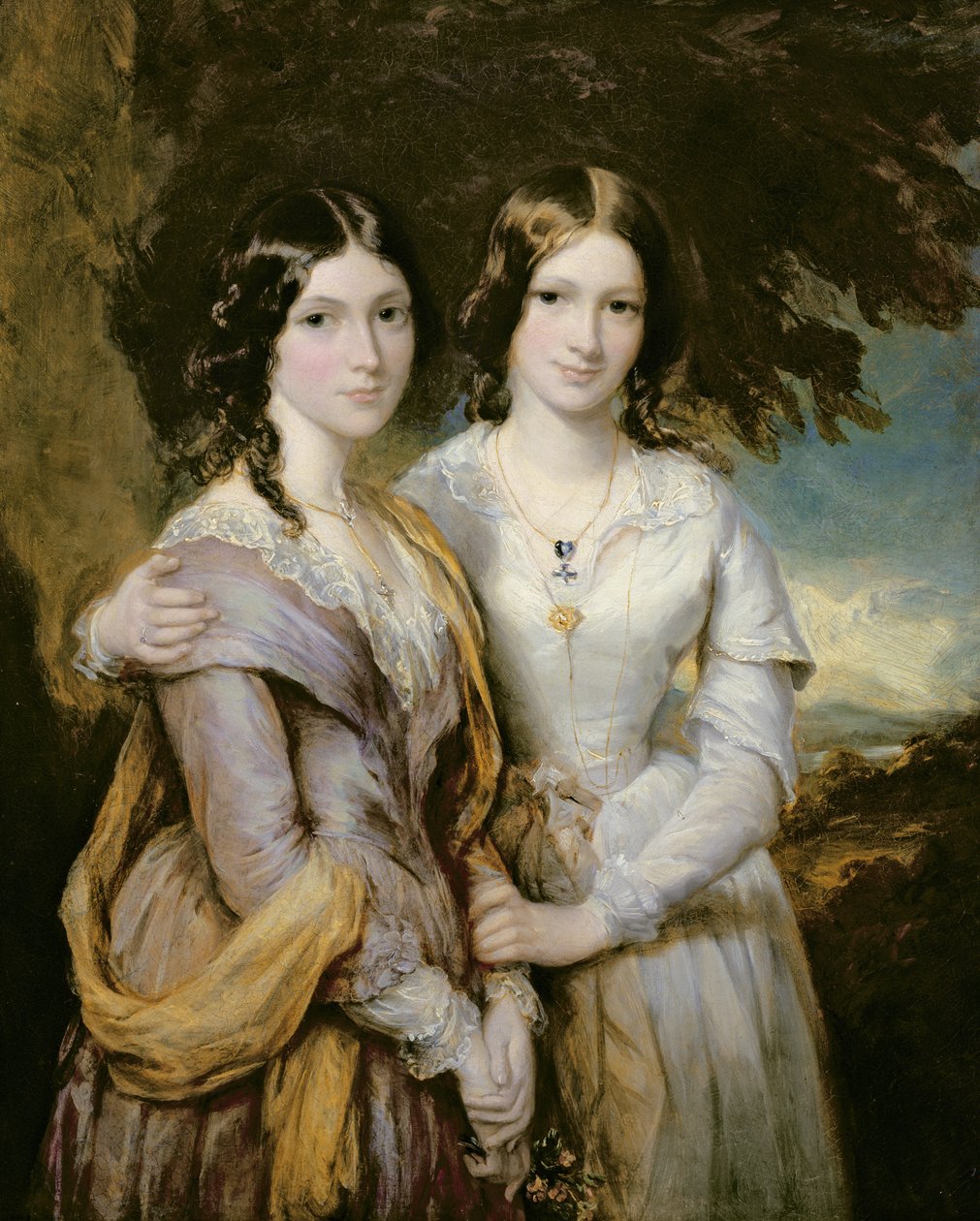 Annabella, Lady Lamington e Frederica, Contessa di Scarbrough, figlie di Andrew Robert Drummond da Francis Grant