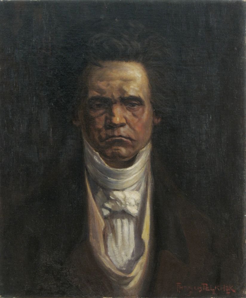 Ritratto di Beethoven da Francis Pelichek