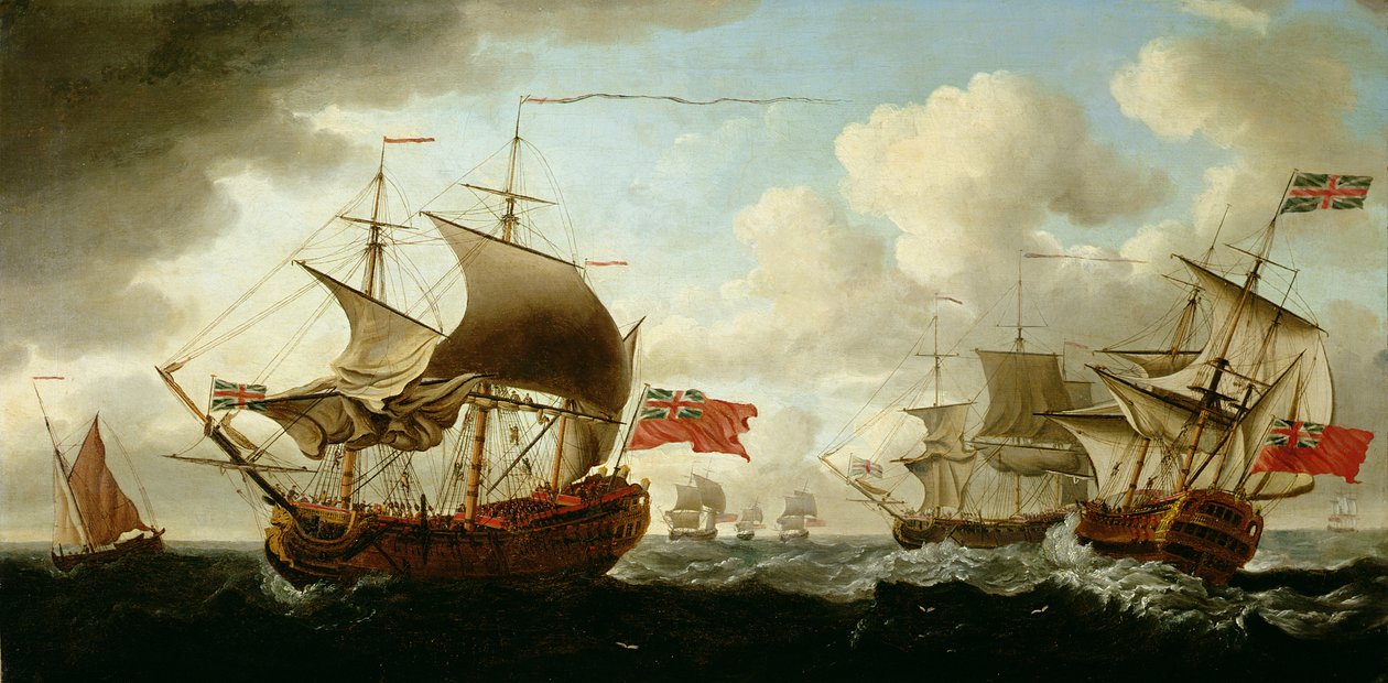 Nave di linea che vira da Francis Swaine