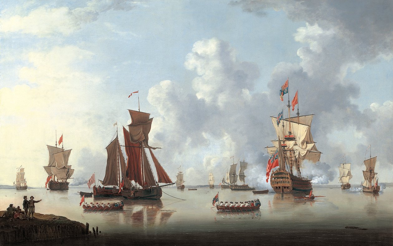Lo Sbarco del Principe Marinaio a Spithead da Francis Swaine