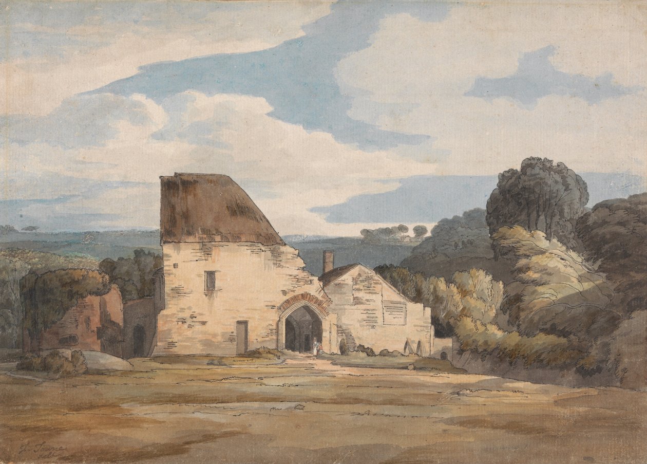 Abbazia di Dunkerswell, 20 agosto 1783 da Francis Towne
