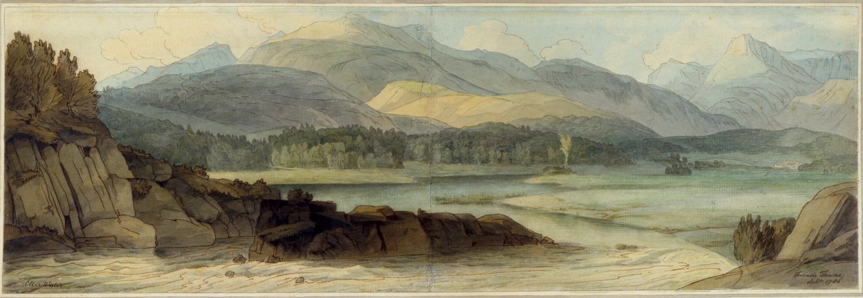 Elterwater, 12 agosto 1786 da Francis Towne