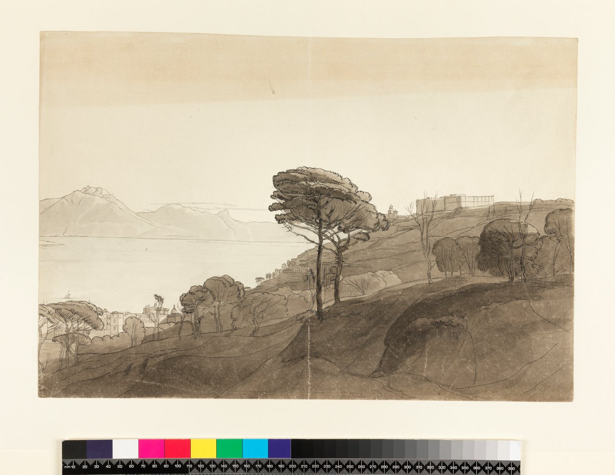 Veduta della Baia di Napoli e del Monte Lactarius, 1781 da Francis Towne