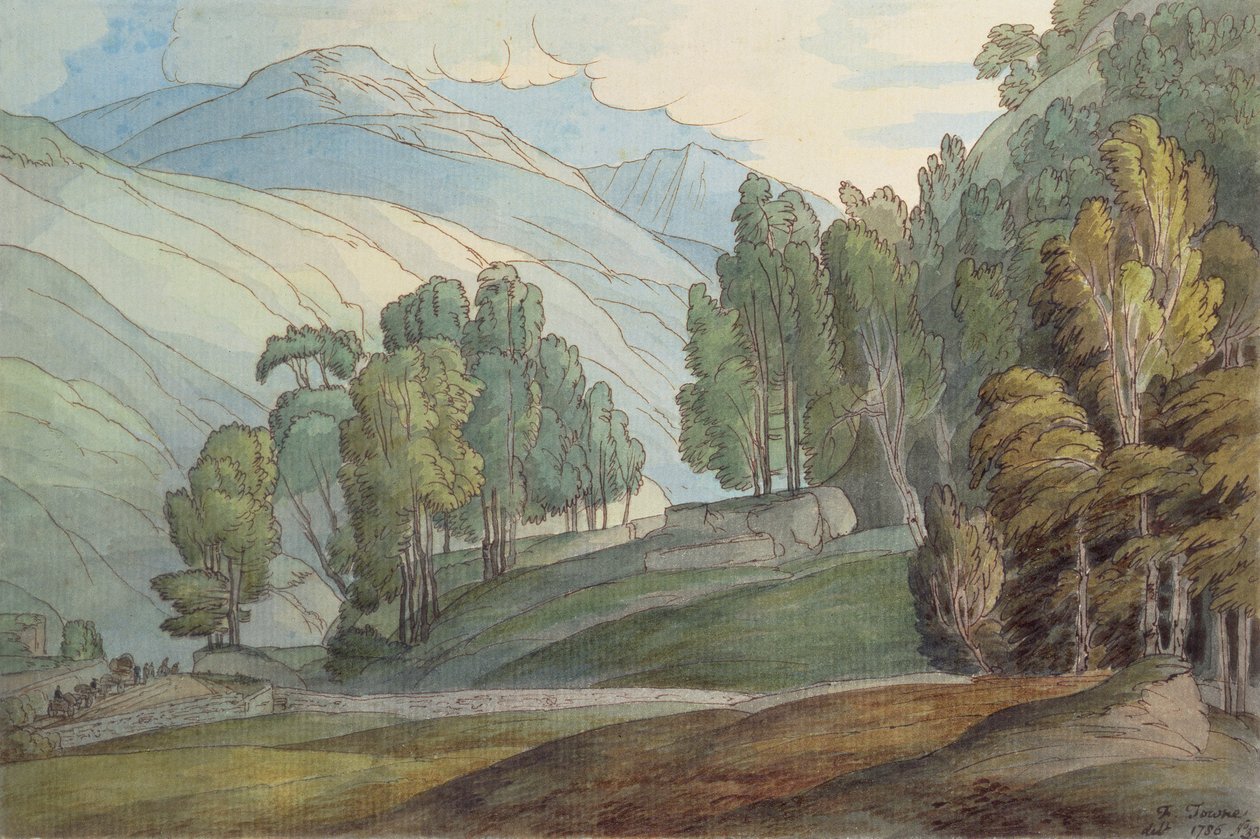 La valle di San Giovanni, 1786 da Francis Towne