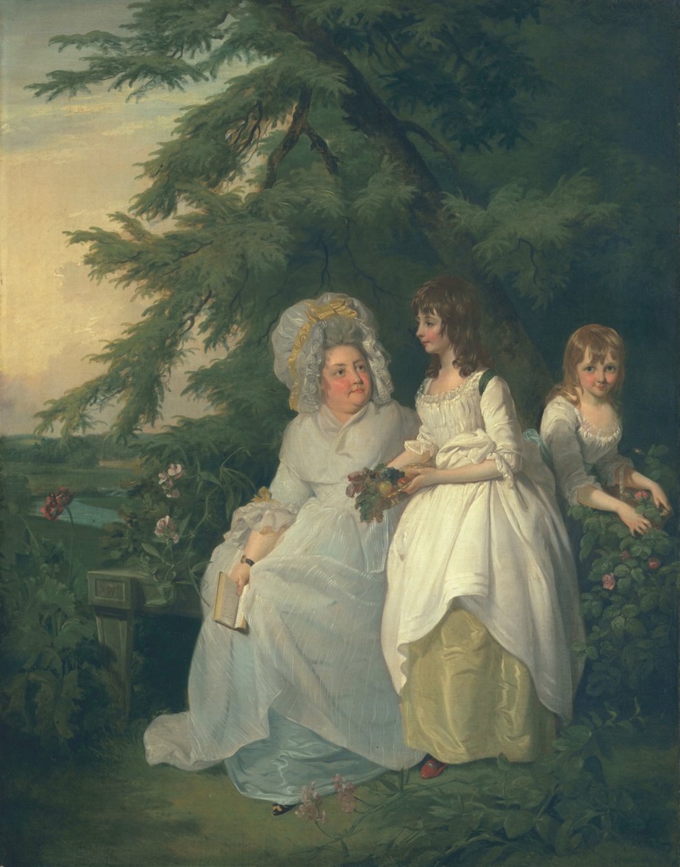 Mary Margaret Wood e due delle sue figlie, 1787 da Francis Wheatley