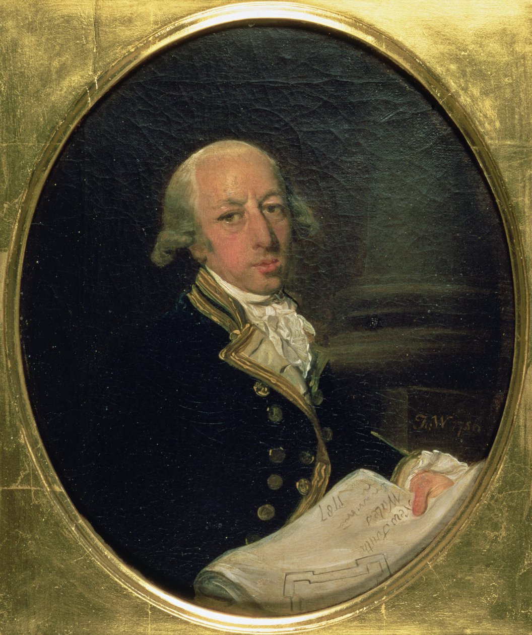 Ritratto di Arthur Phillip, comandante della Prima Flotta nel 1788, fondatore e primo governatore del Nuovo Galles del Sud da Francis Wheatley