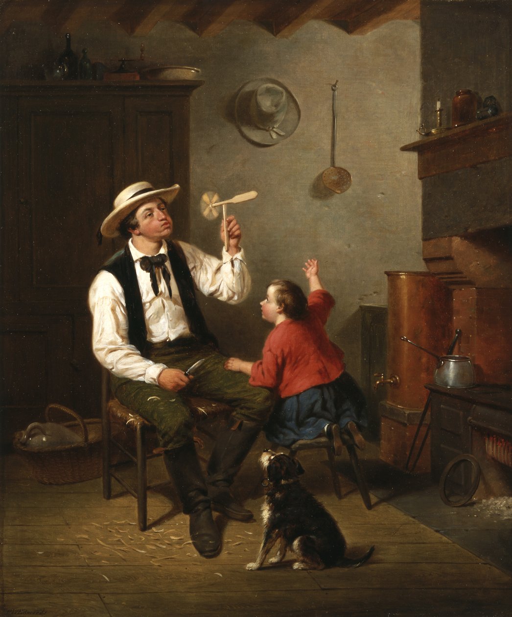 Il mulino a vento, 1858 da Francis William Edmonds