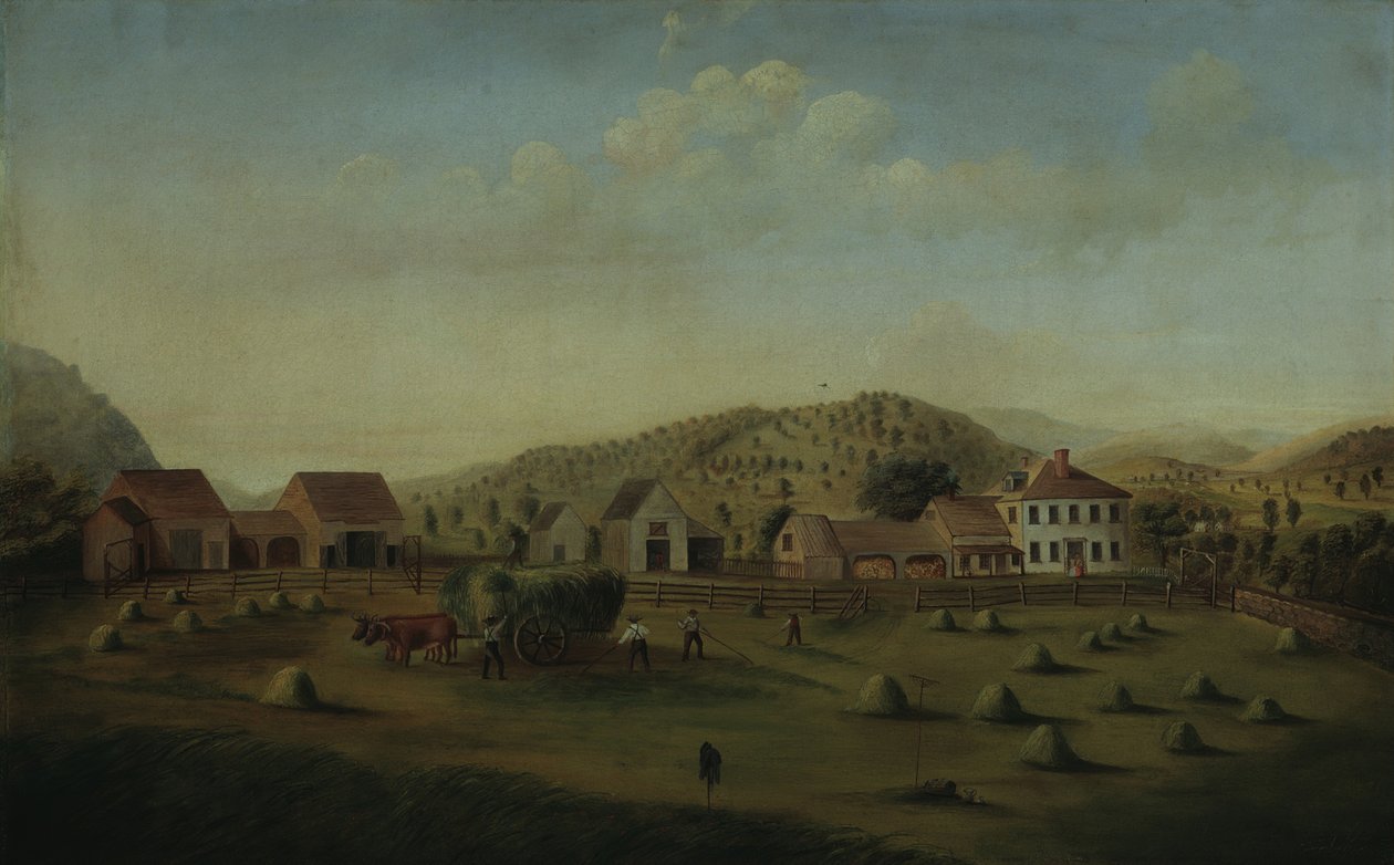 Fattoria Leete, West Claremont, New Hampshire, ca. 1822 da Francis Alexander