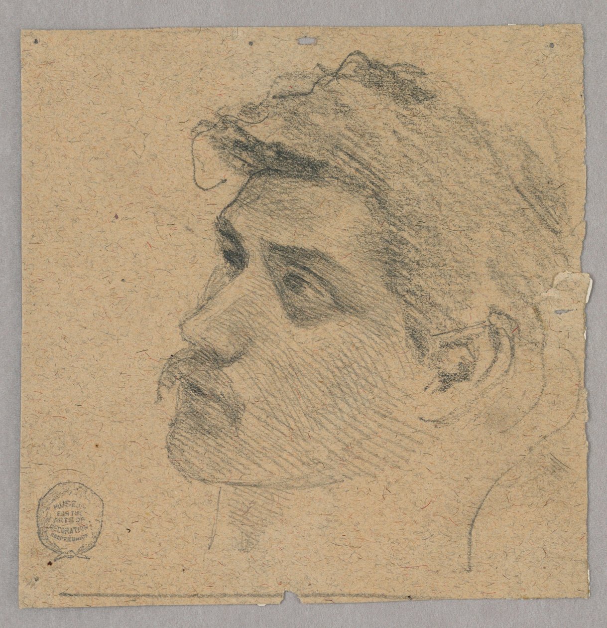 Testa di un uomo da Francis Augustus Lathrop