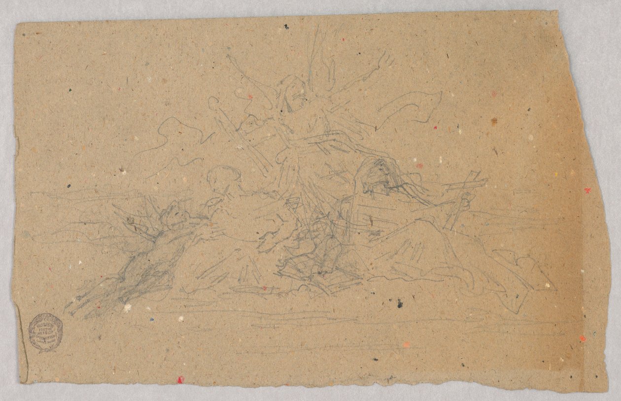 Schizzo di Carità, Fede e Speranza da Francis Augustus Lathrop