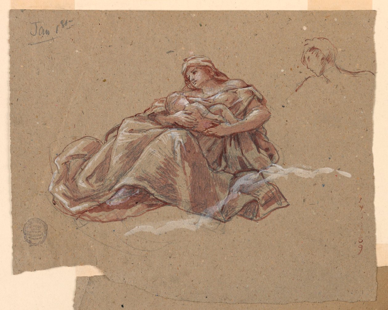 Studio per "Carità", Chiesa di San Bartolomeo, New York, NY da Francis Augustus Lathrop