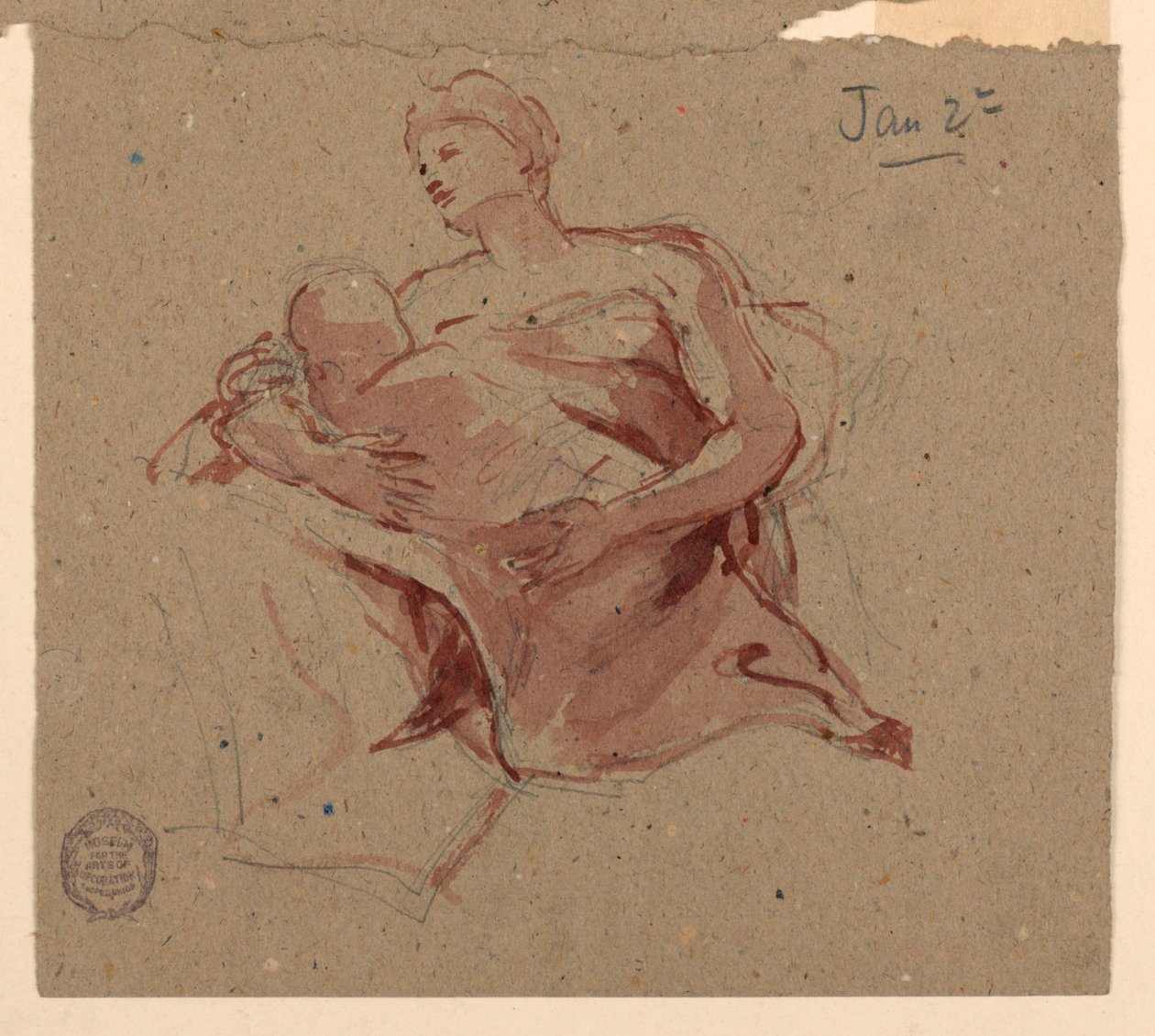 Studio per "Carità," Chiesa di San Bartolomeo, New York, NY da Francis Augustus Lathrop