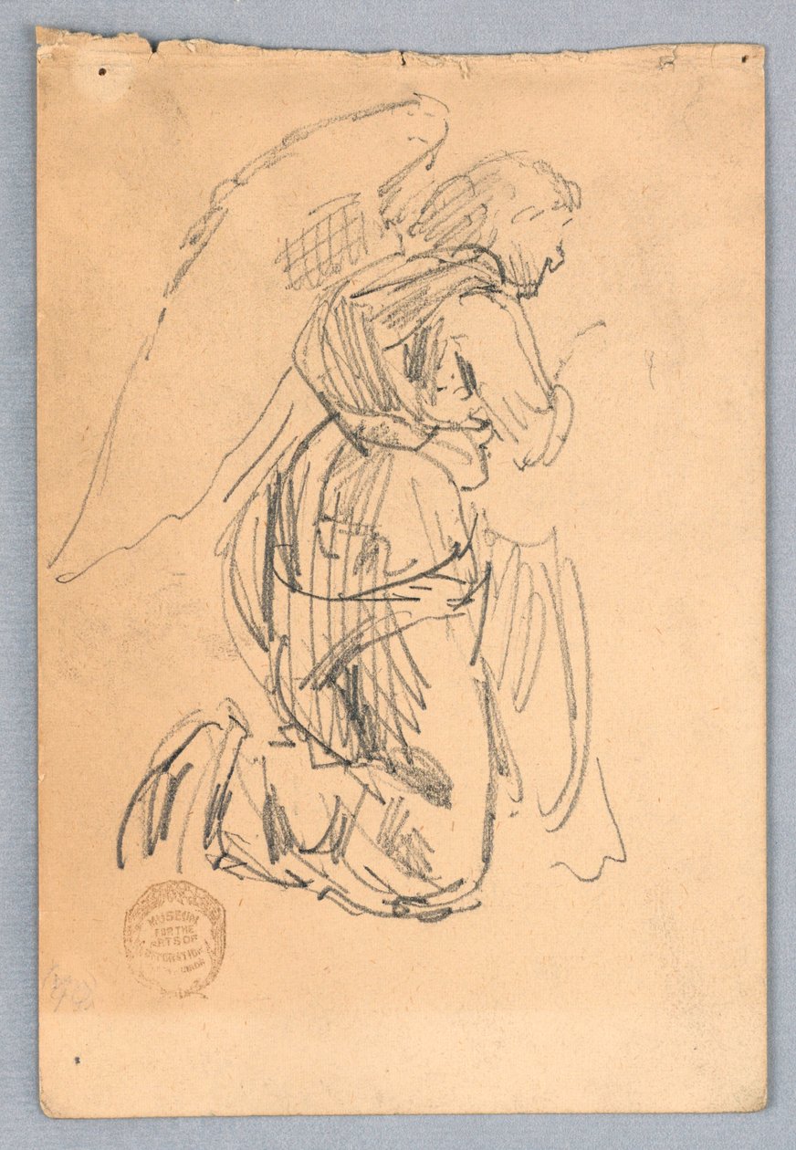 Studio per un angelo in adorazione da Francis Augustus Lathrop