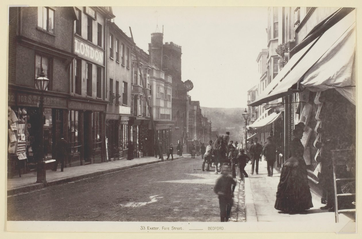 Exeter, Fore Street, 1860-94 da Francis Bedford