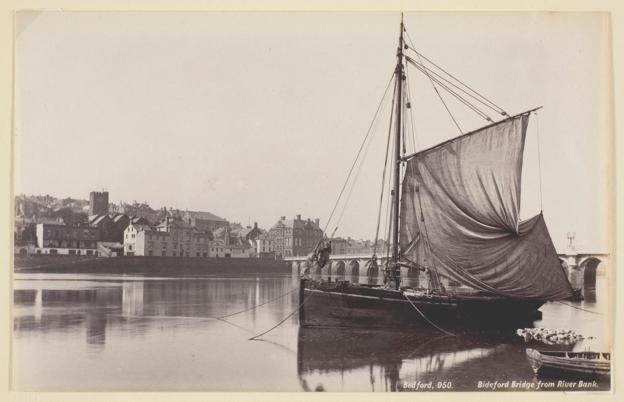 Il ponte di Bideford dalla riva del fiume da Francis Bedford