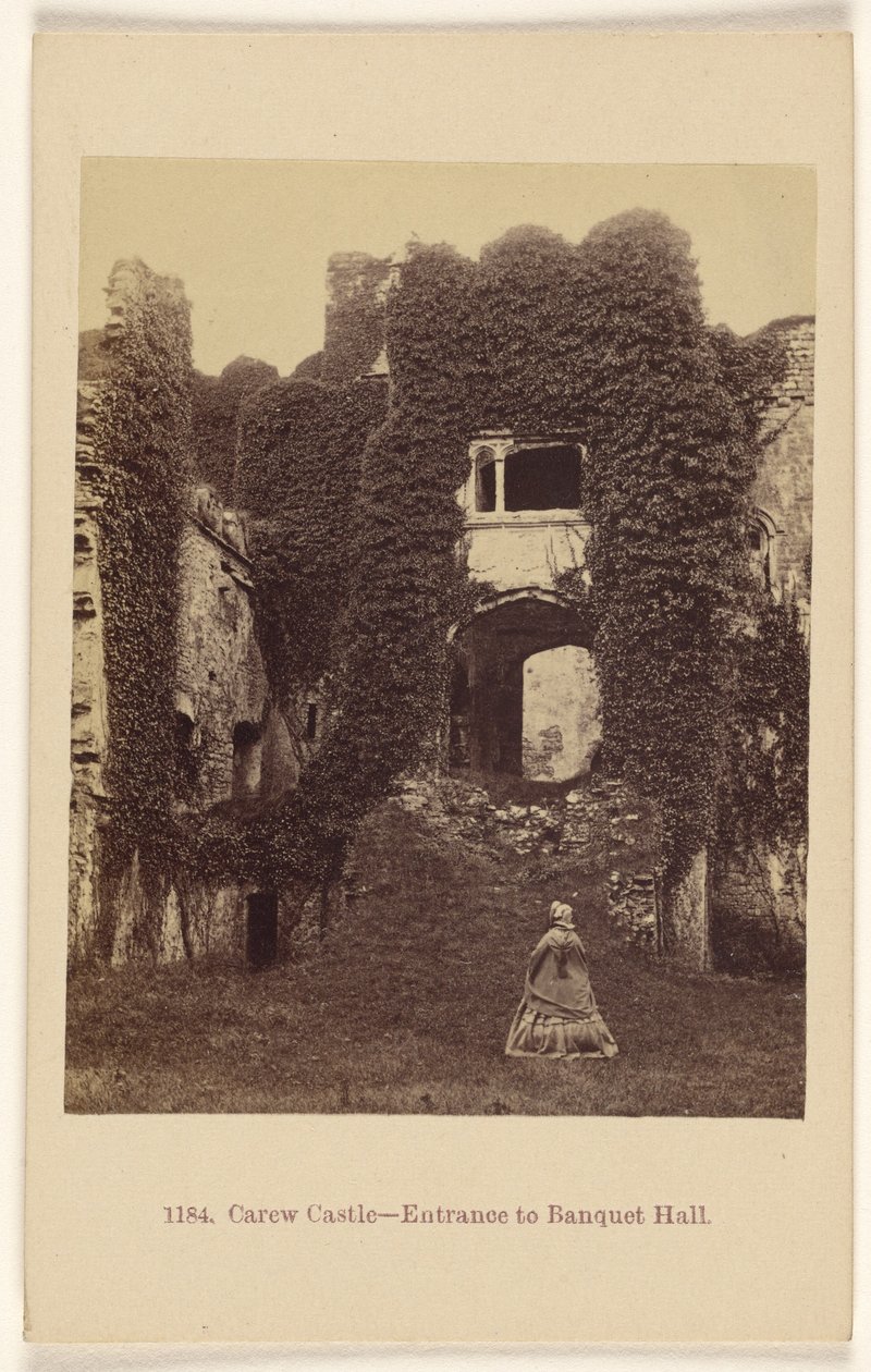 Castello di Carew - Ingresso alla sala banchetti. da Francis Bedford