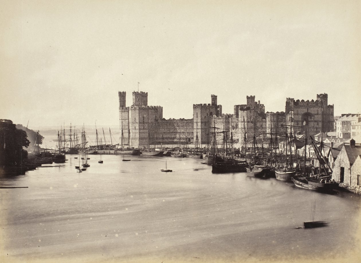 Castello di Carnarvon e foce del fiume (578) da Francis Bedford