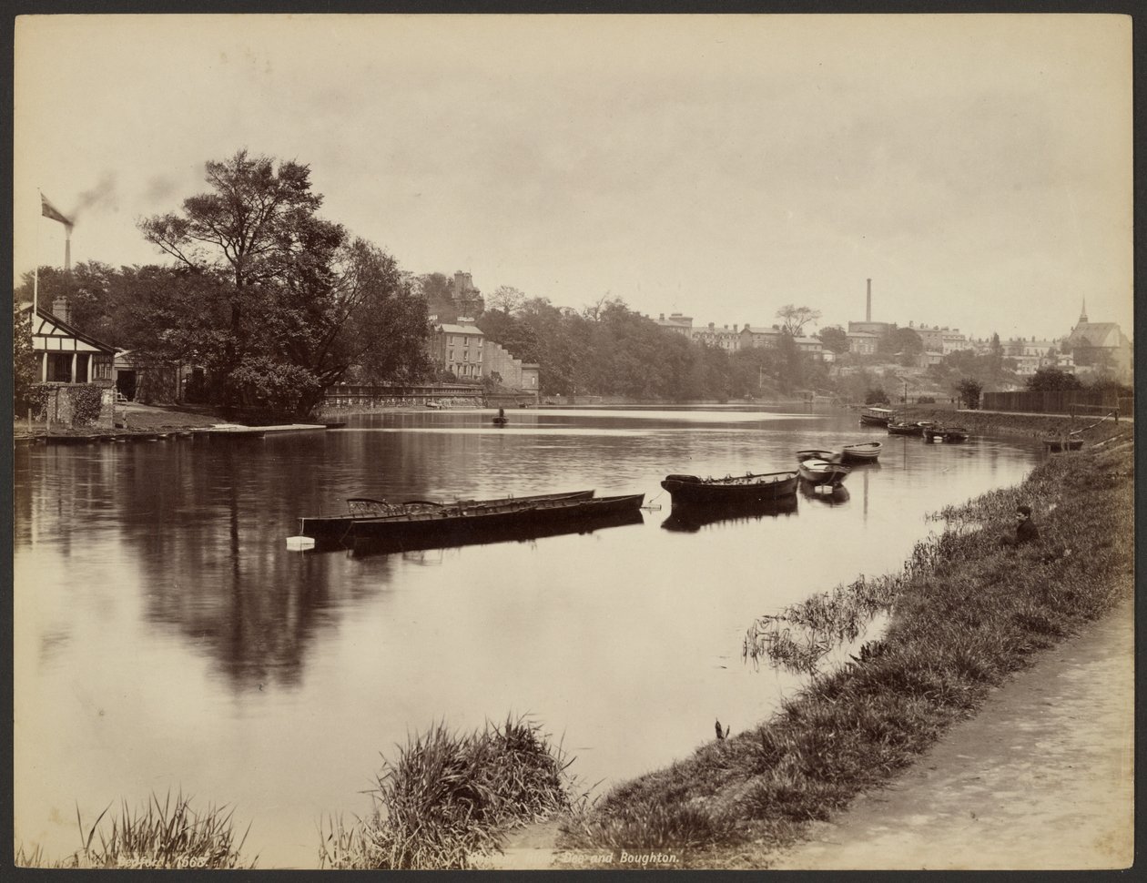 Chester, fiume Dee e Boughton da Francis Bedford