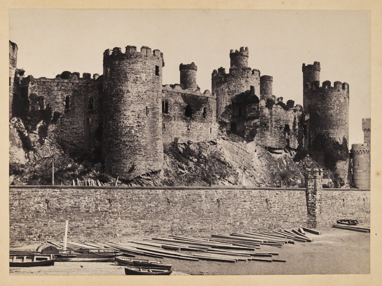 Il castello di Conway dal torrente da Francis Bedford