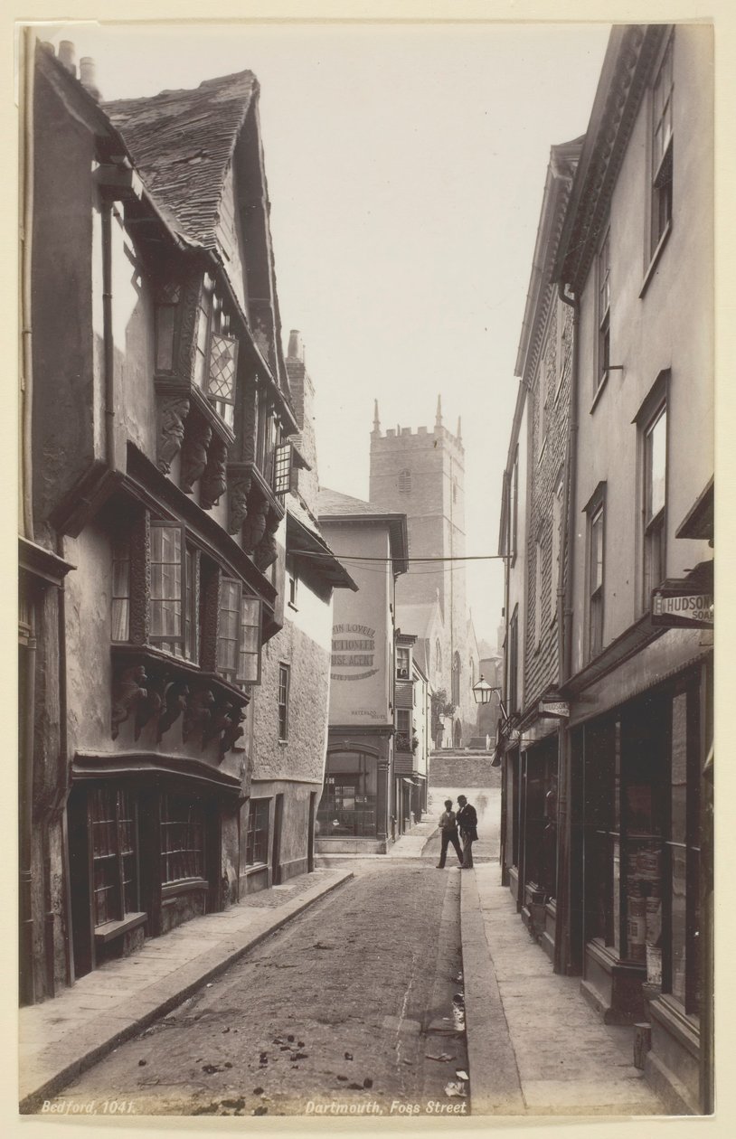 Dartmouth, Foss Street, 1860 da Francis Bedford
