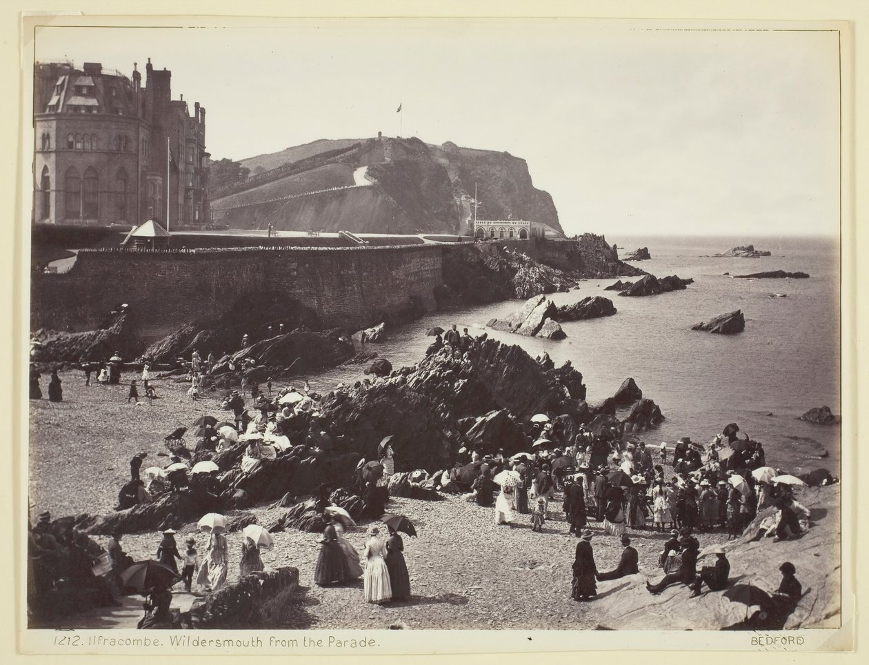 Ilfracombe, Wildersmouth dalla Parata, 1860-94 da Francis Bedford