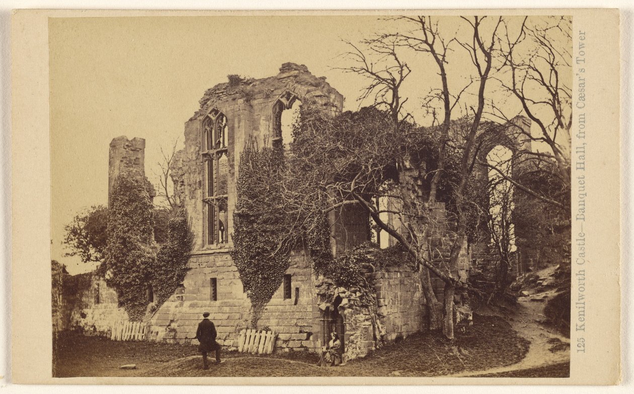 Castello di Kenilworth - Sala banchetti, dalla Torre di Cesare. da Francis Bedford