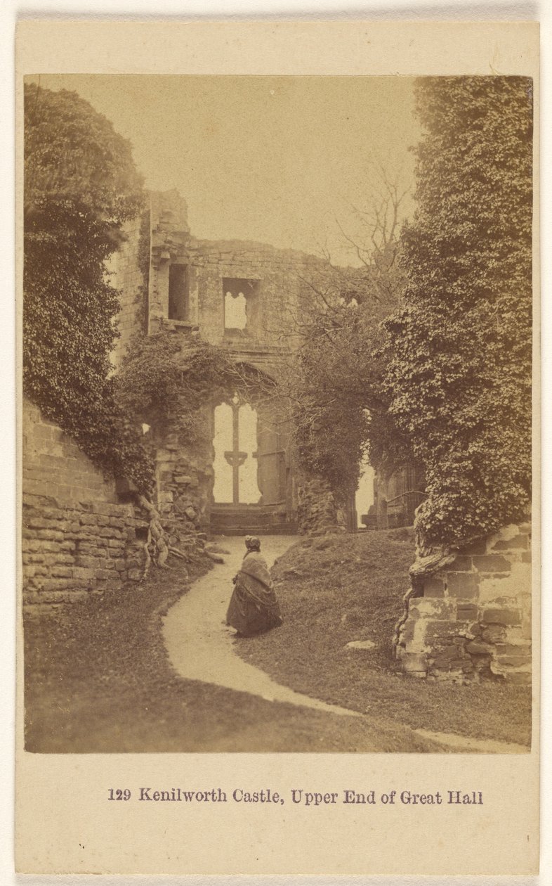 Kenilworth, estremità superiore della Grande Sala da Francis Bedford