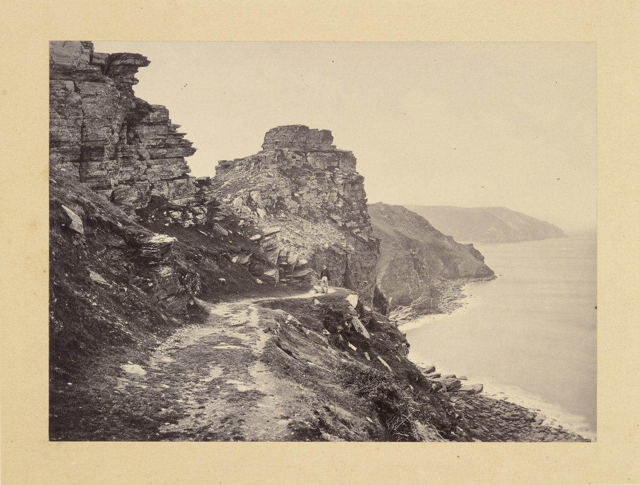 Lynton, Castle Rock, dal North Walk da Francis Bedford