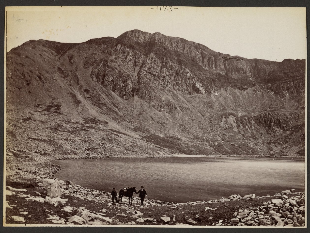 [Uomini e cavalli al lago] da Francis Bedford