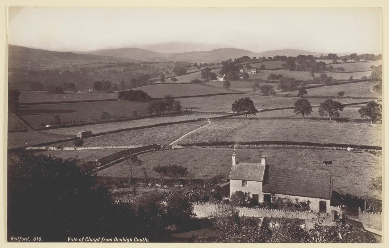 Valle di Clwyd dal castello di Denbigh da Francis Bedford