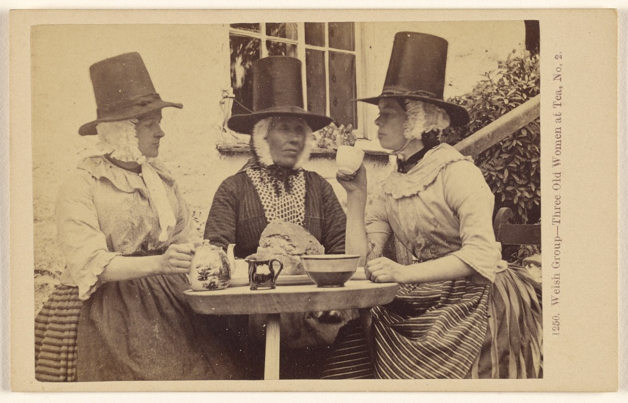 Gruppo gallese - Tre vecchie al tè, n. 2 da Francis Bedford
