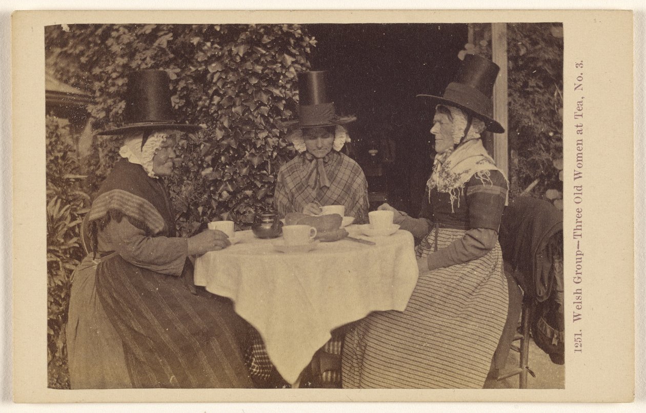 Gruppo gallese - Tre anziane donne al tè, n. 3 da Francis Bedford