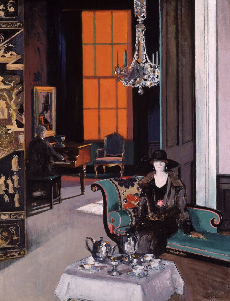 Interno: La tenda arancione da Francis Campbell Boileau Cadell