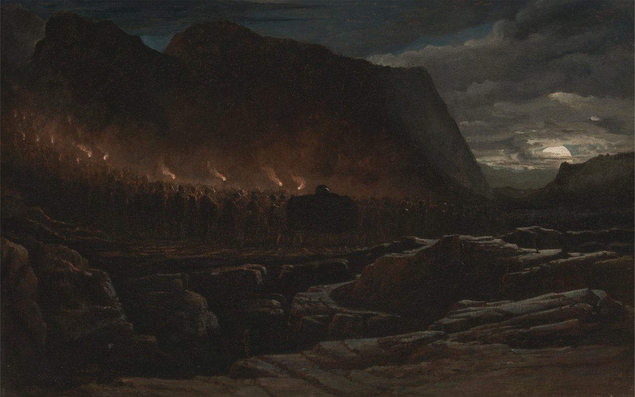 Funerale di un capo montano da Francis Danby