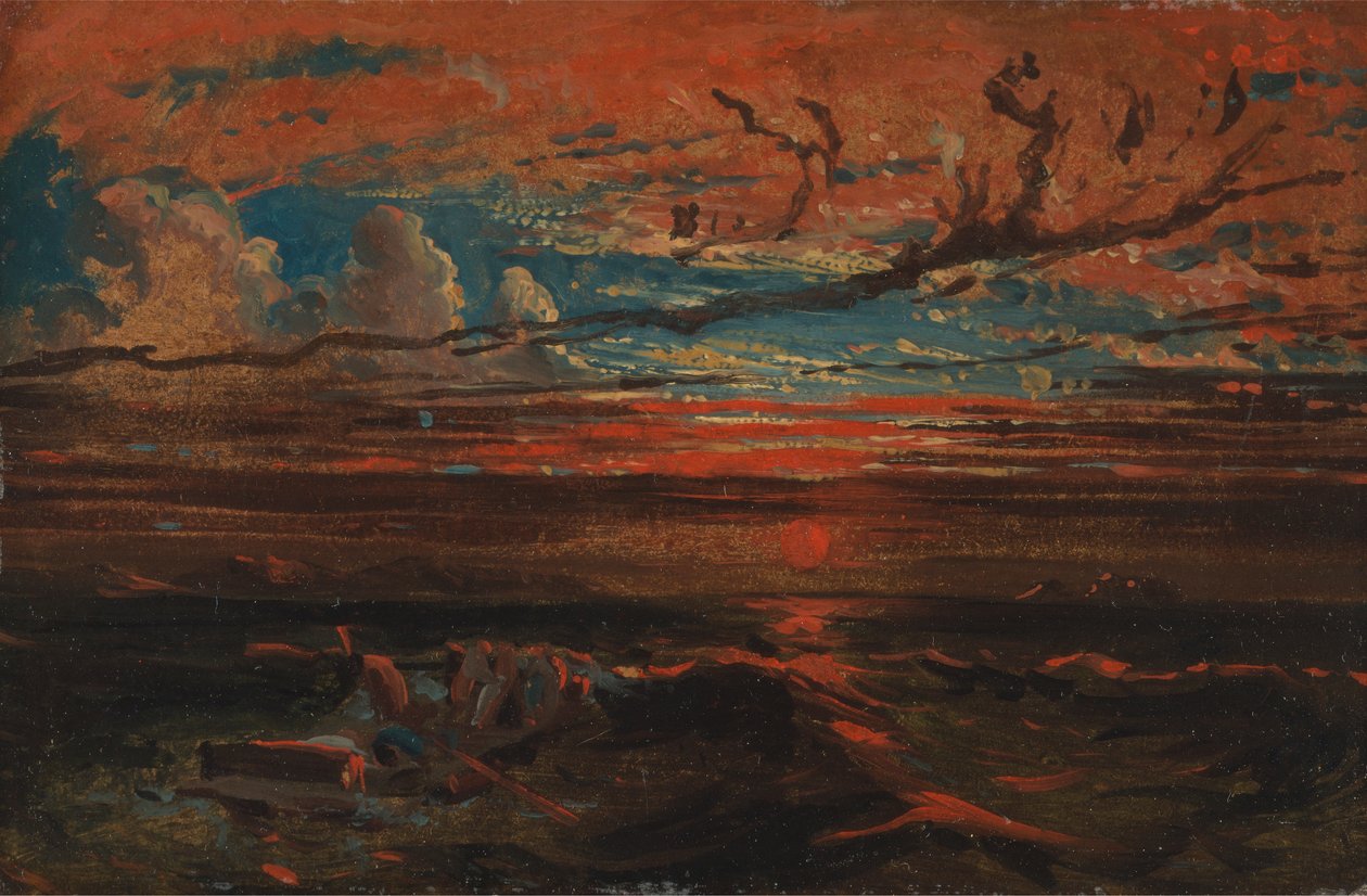Tramonto sul mare dopo una tempesta da Francis Danby