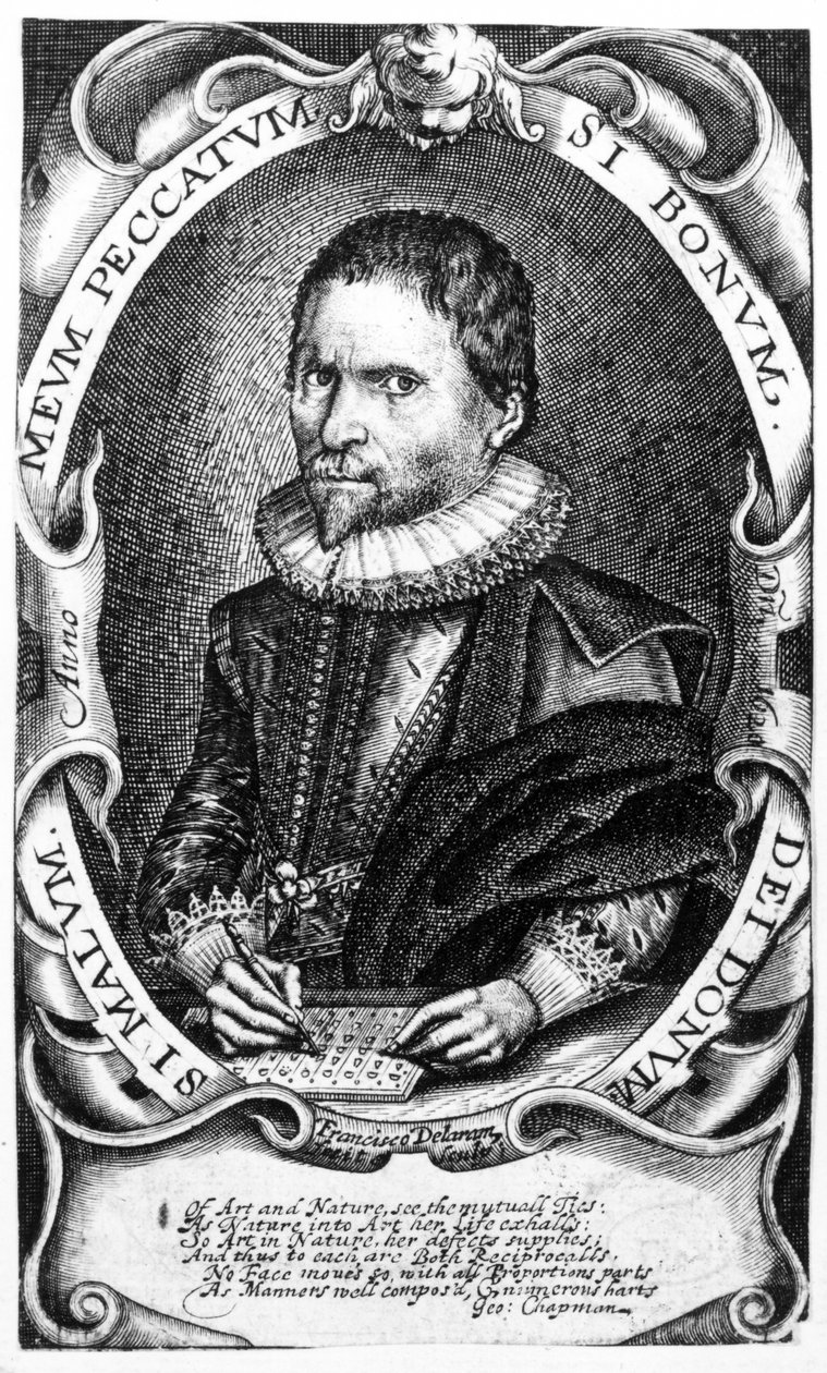 Ritratto di un gentiluomo creduto essere Thomas Harriot, c.1620 da Francis Delaram