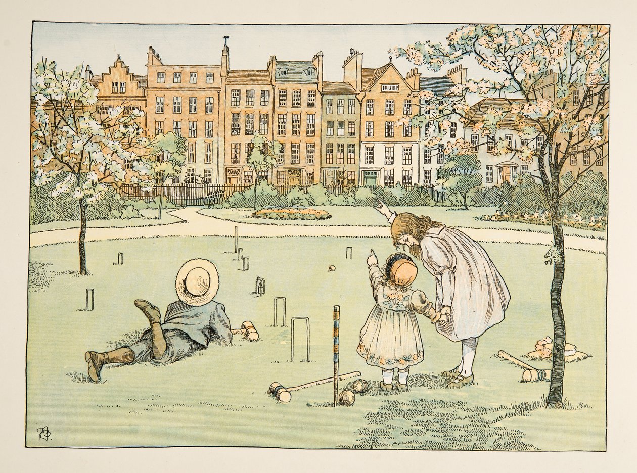 Lo spazzacamino, da Four and Twenty Toilers, pub. 1900 (litografia a colori) da Francis Donkin Bedford