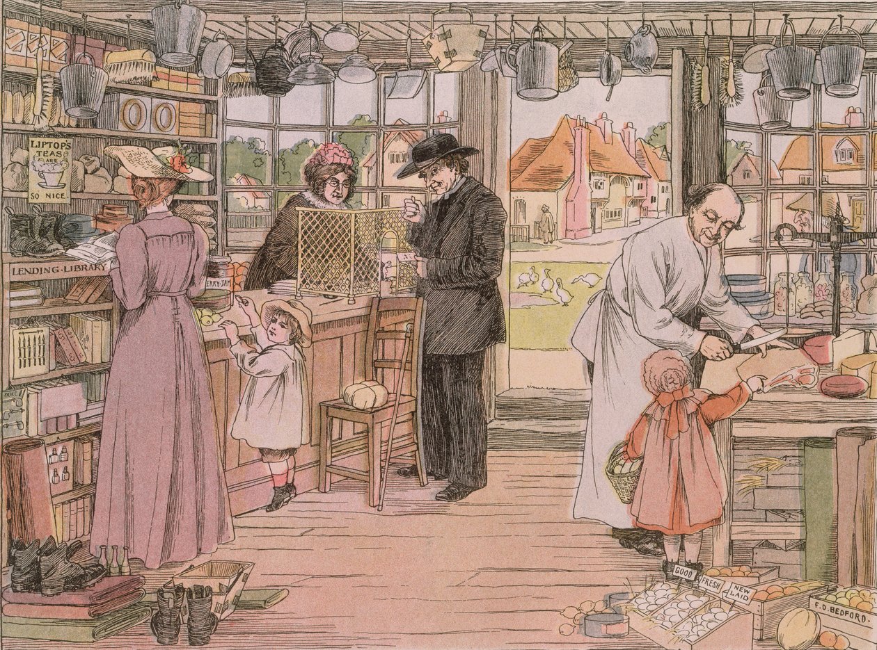 Il General Store, da "Il libro dei negozi". da Francis Donkin Bedford