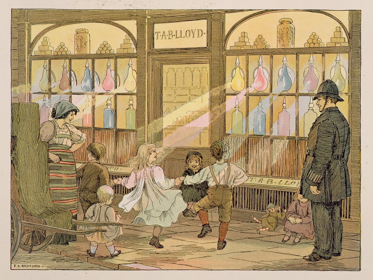 Il farmacista, da "Il libro dei negozi". da Francis Donkin Bedford