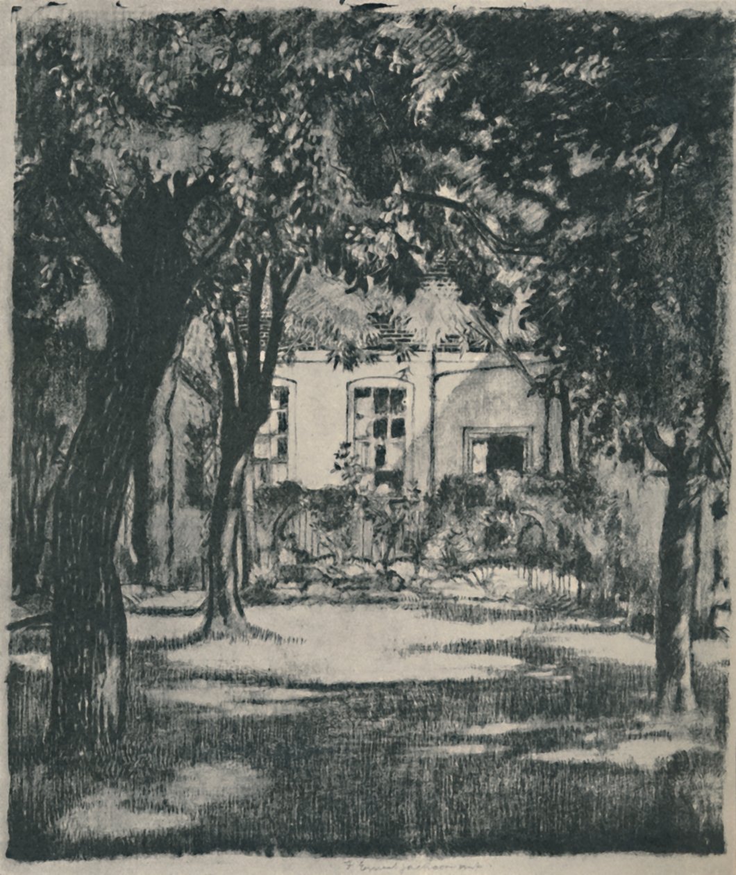 Il giardino, 1919 da Francis Ernest Jackson