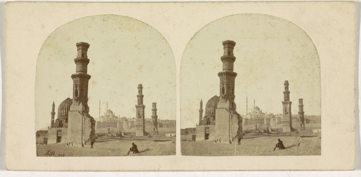Tombe dei Mamelucchi, Il Cairo, Egitto da Francis Frith