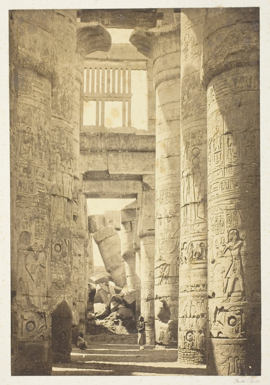 Interno della Sala delle Colonne da Francis Frith