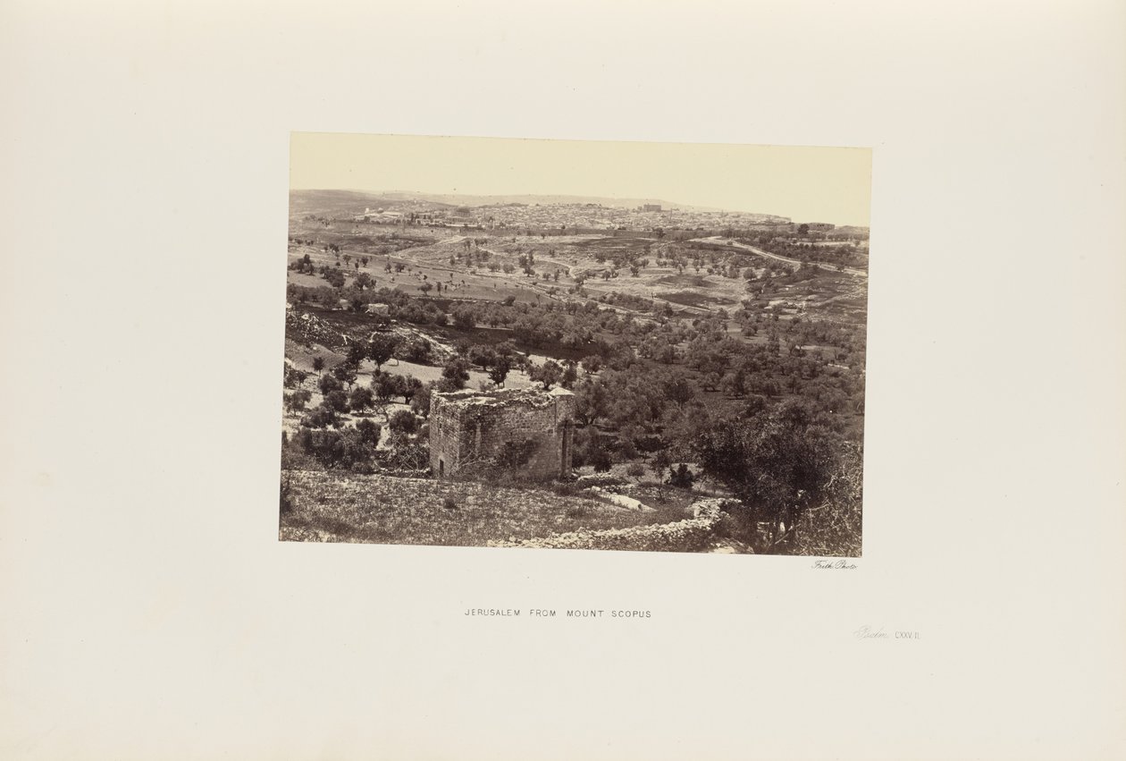 Gerusalemme dal Monte Scopus da Francis Frith
