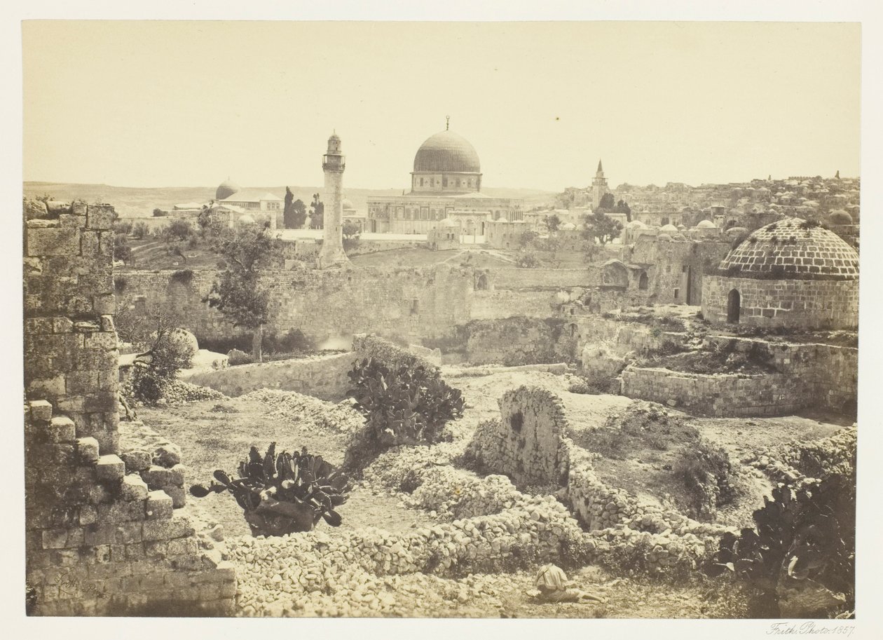 Gerusalemme dalle mura della città da Francis Frith