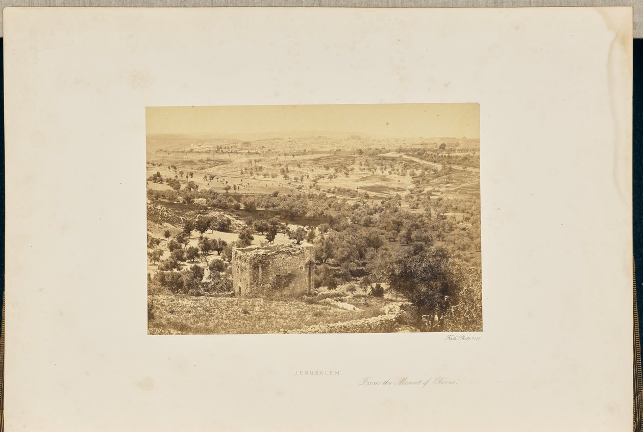 Gerusalemme, dal Monte degli Ulivi da Francis Frith